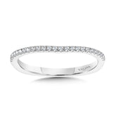 Curved Diamond Wedding Band